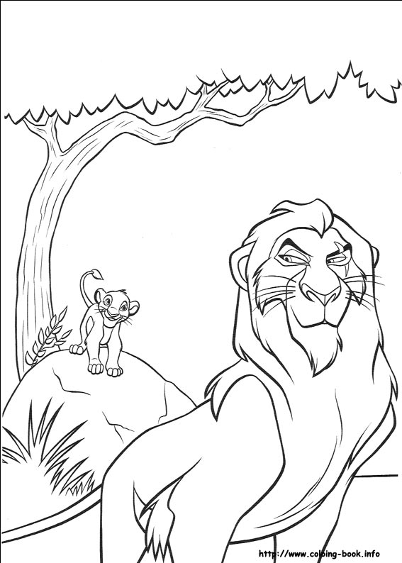 The Lion King coloring picture